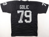 Bob Golic Signed Los Angeles Raiders Jersey (Beckett) 3xPro Bowl Def. Tackle