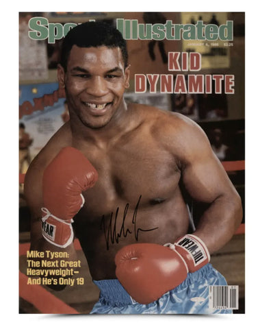 Mike Tyson Autographed SI Cover January 6th, 1986 "Kid Dynamite" 15x20 UDA