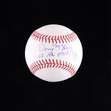 Denny McLain Signed OML Baseball Inscrd "68 AL MVP/CY" (Schwartz) Detroit Tigers