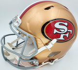 TREY LANCE AUTOGRAPHED 49ERS GOLD FULL SIZE SPEED HELMET BECKETT 194739