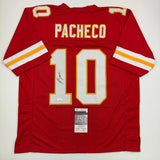 Autographed/Signed Isiah Pacheco Kansas City Red Football Jersey JSA COA