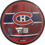 Kirby Dach Autographed/Signed Montreal Canadiens Hockey Puck FAN 46845