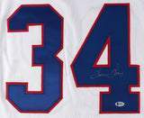 Thurman Thomas Signed Bills Jersey (Beckett COA) NFL Most Valuable Player 1991