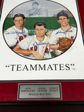 Dom Dimaggio, Bobby Doerr & Johnny Pesky Autographed Framed Photo LE #22/100