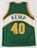 Shawn Kemp Signed Seattle Supersonic Jersey (Beckett) 6xNBA All Star Forward