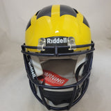 AIDAN HUTCHINSON SIGNED MICHIGAN WOLVERINES F/S SPEED AUTHENTIC HELMET BECKETT