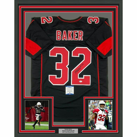 FRAMED Autographed/Signed BUDDA BAKER 33x42 Arizona Color Rush Jersey BAS COA