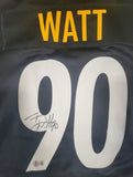 TJ WATT SIGNED PITTSBURGH STEELERS NIKE SCREENPRINT XL JERSEY BECKETT QR