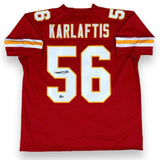 George Karlaftis Autographed Signed Jersey - Red - Beckett Authenticated