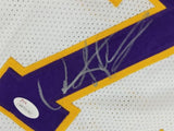 Dennis Rodman Signed Lakers Jersey (JSA) 5xNBA champion (1989, 1990, 1996-1998)