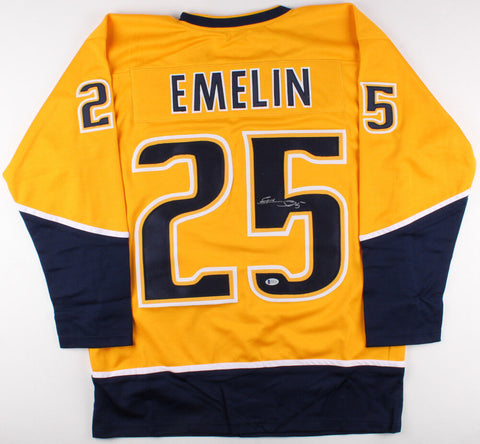 Alexei Emelin Signed Predators Jersey (Beckett COA) Nashville Defenseman