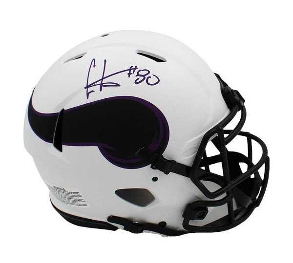 Cris Carter Signed Minnesota Vikings Speed Authentic Lunar NFL Helmet