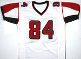 Roddy White Autographed White Pro Style Jersey - Beckett W Hologram *Black