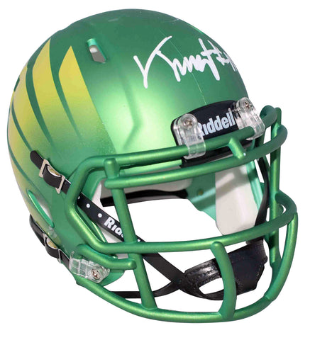 TROY FRANKLIN AUTOGRAPHED SIGNED OREGON DUCKS WINGS SPEED MINI HELMET BECKETT