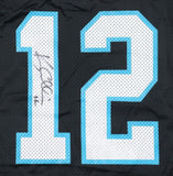 Kerry Collins Signed Panthers Wilson Jersey (Beckett) Carolina 1995 1st Rd Pk QB