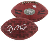 49ers Joe Montana Signed "The Duke" Team Showcase Football W/ Case Fanatics