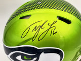 TYLER LOCKETT AUTOGRAPHED SEAHAWKS FLASH FULL SIZE AUTHENTIC HELMET MCS 200477