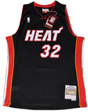 SHAQUILLE O'NEAL SIGNED MIAMI HEAT #32 BLACK MITCHELL & NESS JERSEY BECKETT