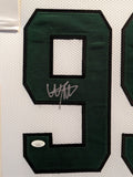 FRAMED NEW YORK JETS WILL MCDONALD IV AUTOGRAPHED SIGNED JERSEY JSA COA