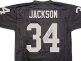 Bo Jackson Oakland Signed Black Football Jersey BAS