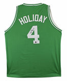 Jrue Holiday Authentic Signed Green Pro Style Jersey Autographed BAS Witnessed