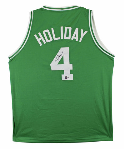 Jrue Holiday Authentic Signed Green Pro Style Jersey Autographed BAS Witnessed