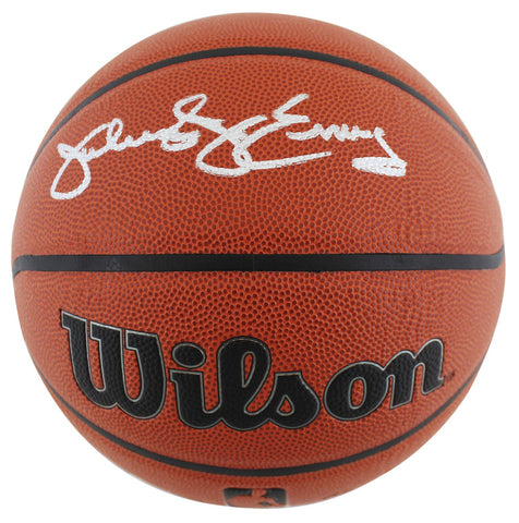 76ers Julius "Dr. J." Erving Authentic Signed Basketball BAS Witnessed