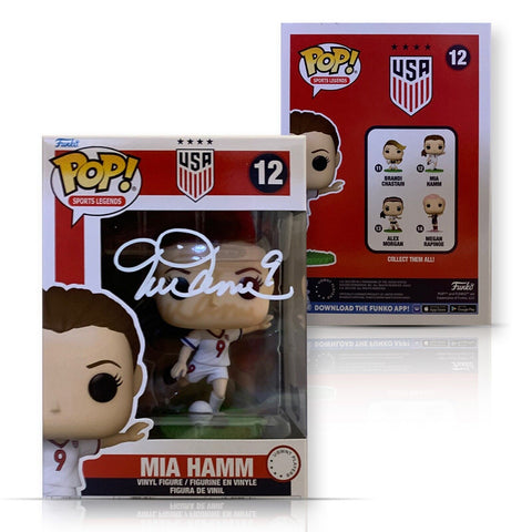 Mia Hamm Autographed USA Womens World Cup Signed Soccer Funko Pop #12 Beckett