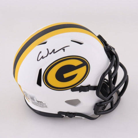 Christian Watson Signed Packer Eclipse Speed Mini Helmet (Beckett) Wide Receiver