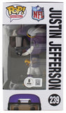 Vikings Justin Jefferson Authentic Signed #239 Funko Pop Vinyl Figure BAS Wit