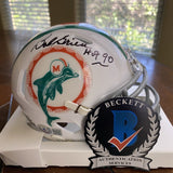 BOB GRIESE AUTOGRAPHED SIGNED MIAMI DOLPHINS '66 TB MINI HELMET W/HOF 90 BECKETT