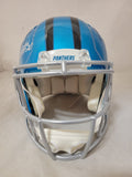 CHUBA HUBBARD SIGNED CAROLINA PANTHERS FS FLASH SPEED AUTHENTIC HELMET BAS QR