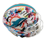 Ricky Williams Signed Miami Dolphins Speed Flex Authentic Custom Splatter Helmet