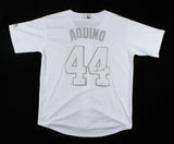 Aristides Aquino Signed Cincinnati Reds Custom Players Wknd Jersey (JSA COA)