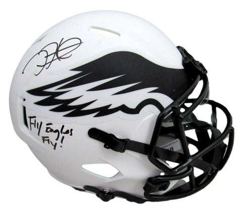 Jalen Hurts Signed/Inscr Eagles Lunar Full Size Replica Helmet PSA/DNA 160458