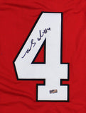 James Cook Signed Georgia Custom Red Jersey