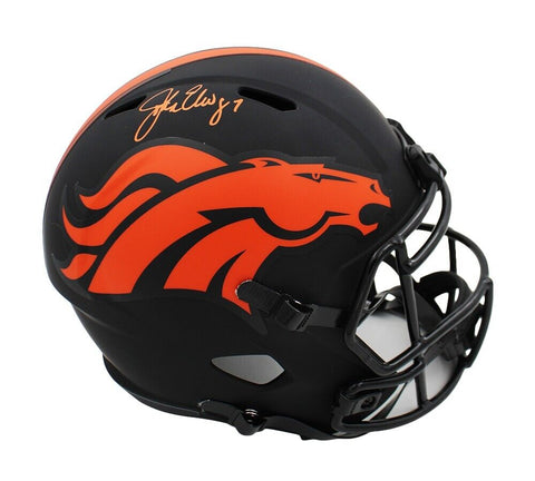 John Elway Signed Denver Broncos Speed Full Size Eclipse NFL Helmet