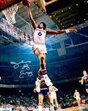 JULIUS "DR. J" ERVING AUTOGRAPHED 16X20 PHOTO 76ERS BECKETT WITNESS 232709