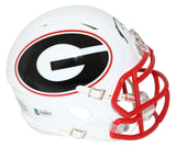 Roquan Smith Autographed/Signed Georgia Bulldogs AMP Mini Helmet BAS 25845