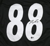 Pat Freiermuth Autographed Black Pro Style Jersey - Beckett W Hologram *R8