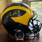 Aidan Hutchinson Autographed Signed Michigan Wolverines FS Rep Helmet BAS Lions