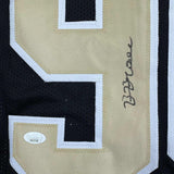 Framed Autographed/Signed Bryan Bresee 35x39 New Orleans Black Jersey JSA COA