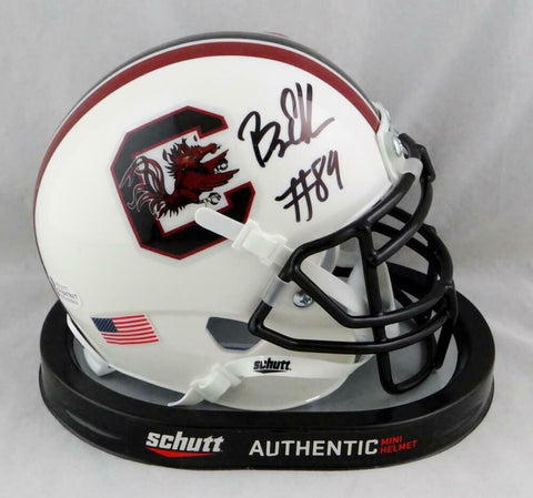 Bryan Edwards Signed South Carolina Gamecocks Mini Helmet- Beckett W Auth *Black