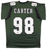 Jalen Carter Authentic Signed Green Pro Style Jersey Autographed BAS Witnessed 2