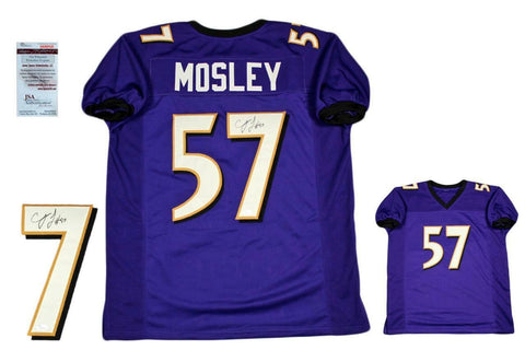 CJ Mosley Autographed SIGNED Jersey - JSA Witnessed Authenticated - Purple