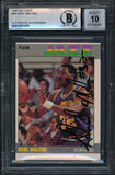 Jazz Karl Malone Signed 1987 Fleer #68 Card Auto 10! w/ Vintage Sig BAS Slabbed