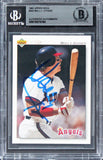 Angels Wally Joyner Authentic Signed 1992 Upper Deck #343 Card BAS Slabbed