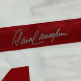 Autographed/Signed Dave Concepcion Cincinnati White Baseball Jersey JSA COA