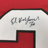 Autographed/Signed Ed Belfour Chicago Red Hockey Jersey JSA COA