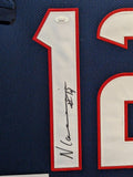 FRAMED HOUSTON TEXANS NICO COLLINS AUTOGRAPHED SIGNED JERSEY JSA COA